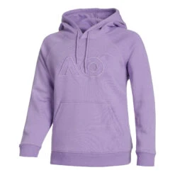 Attrezzatura Da Tennis 18 AO Embroidered Logo Felpa Con Cappuccio Donna - Viola