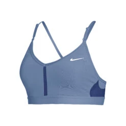 Attrezzatura Da Tennis 16 Nike Dri-Fit Indy V-Neck Reggiseni Sportivi Donna - Blu Scuro